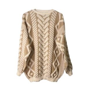 ⚜️EVC⚜️ Vintage A Jane Adams Chunky Metallic Sweater, Size Medium